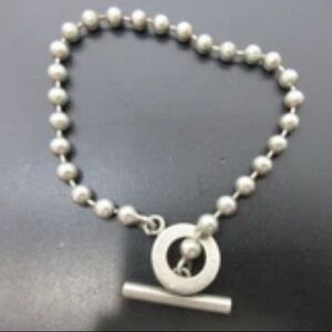 Authentic Gucci Sterling Silver Ball Chain Bracelet